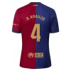 Original Trikotsatz FC Barcelona R. Araujo 4 Heimtrikot 2024-25 Für Kinder